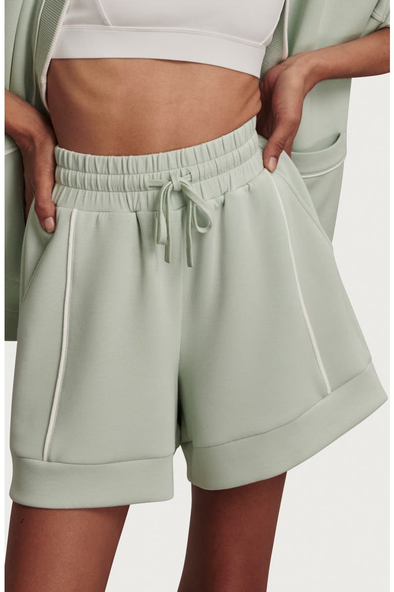 Barnes Drawstring Shorts, Main, color, AQUA FOAM