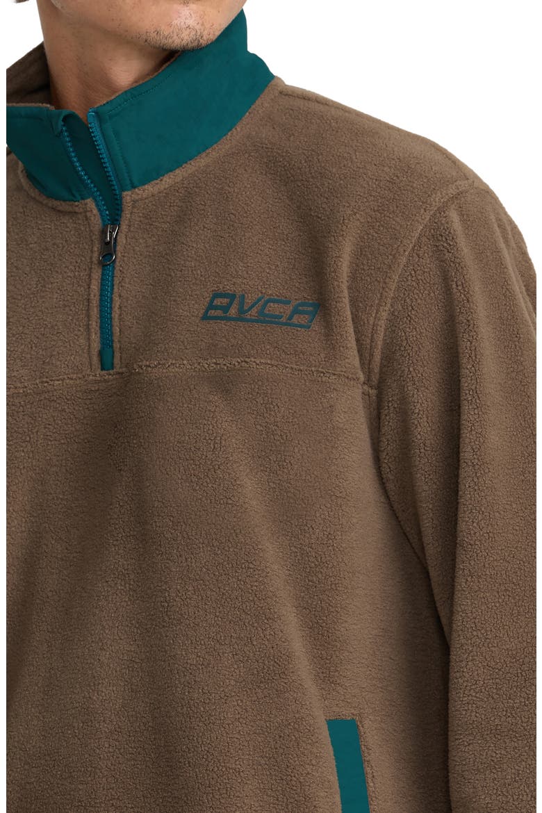 Peak Quarter Zip Pullover, Alternate, color, HEATHER KHAKI