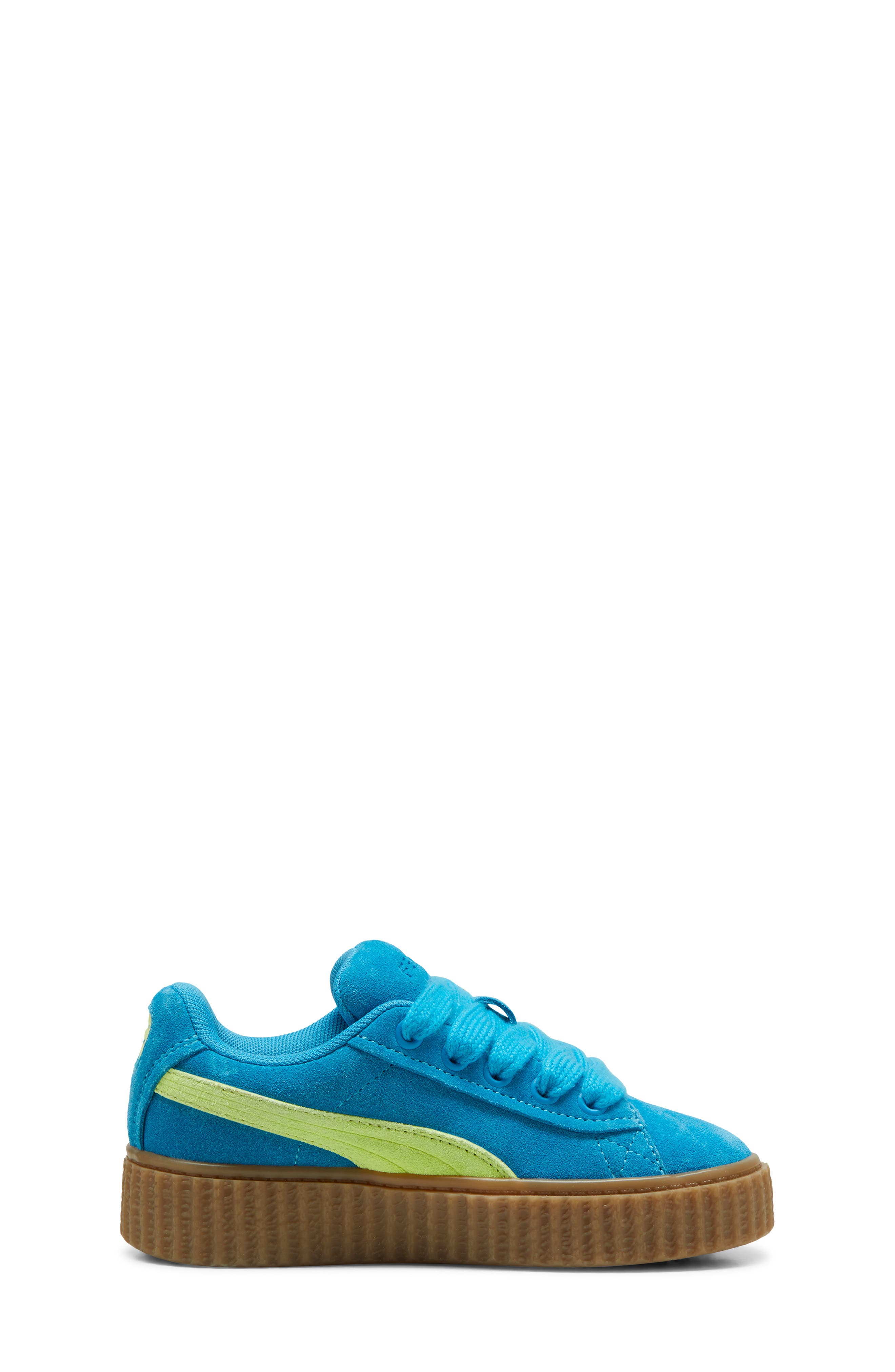 PUMA x FENTY Kids' Creeper Sneaker, Alternate, color, Speed Blue-Lime Pow-Gum