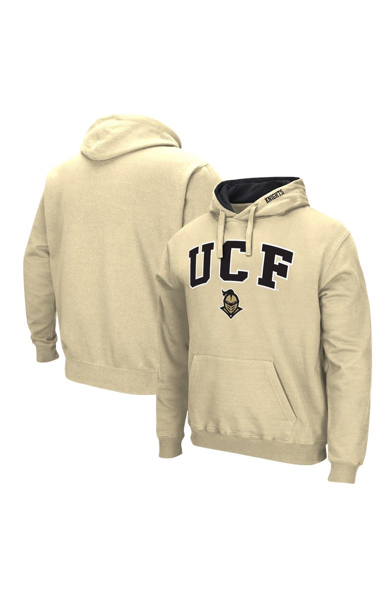 COLOSSEUM Men's Colosseum Gold UCF Knights Arch & Logo Pullover Hoodie, Alternate, color, Gold