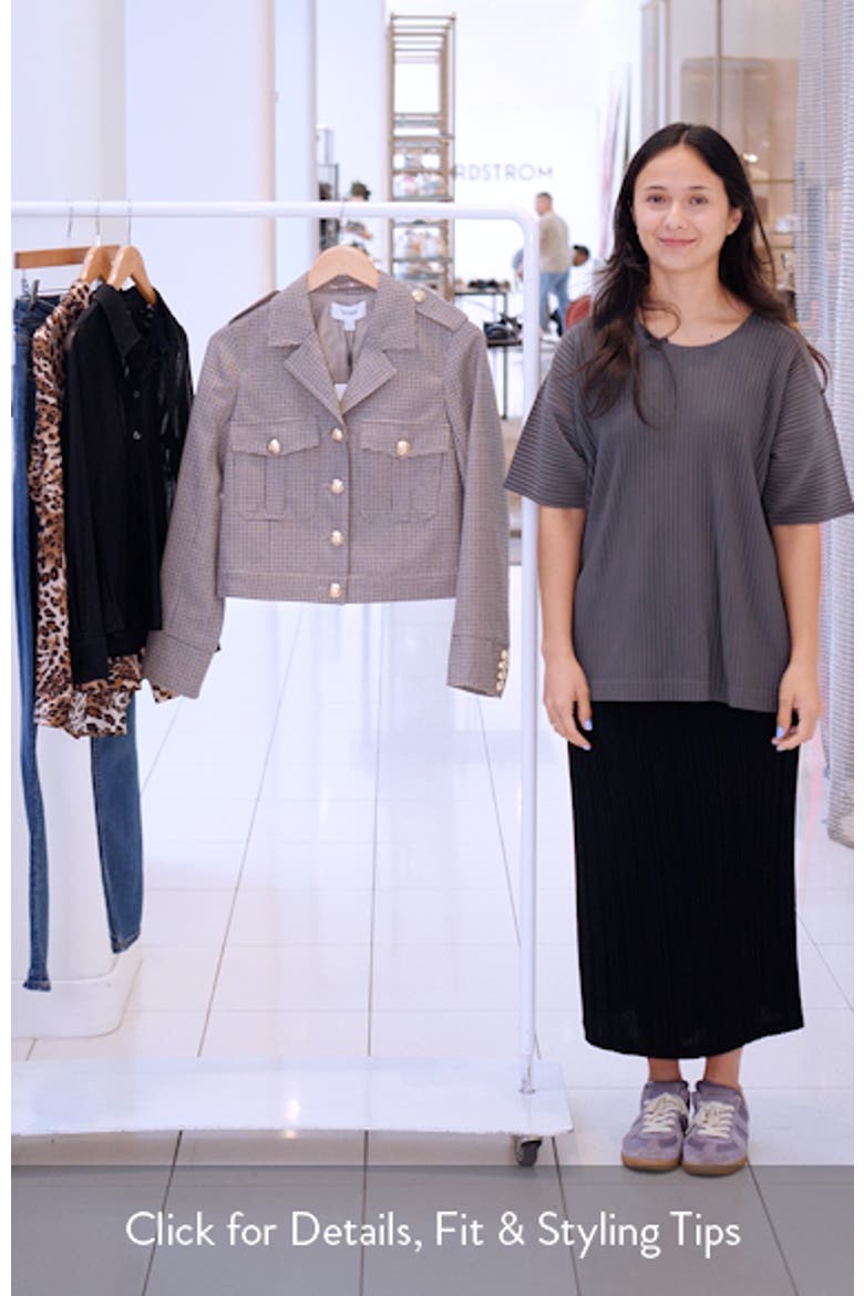 Jaque Houndstooth Check Wool Jacket video