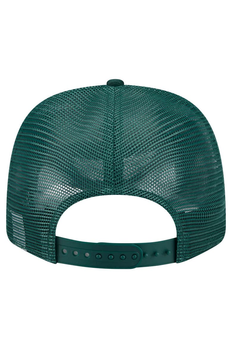 Men's New Era Green Athletics Flag 9SEVENTY Stretch-Snap Hat, Alternate, color, Green