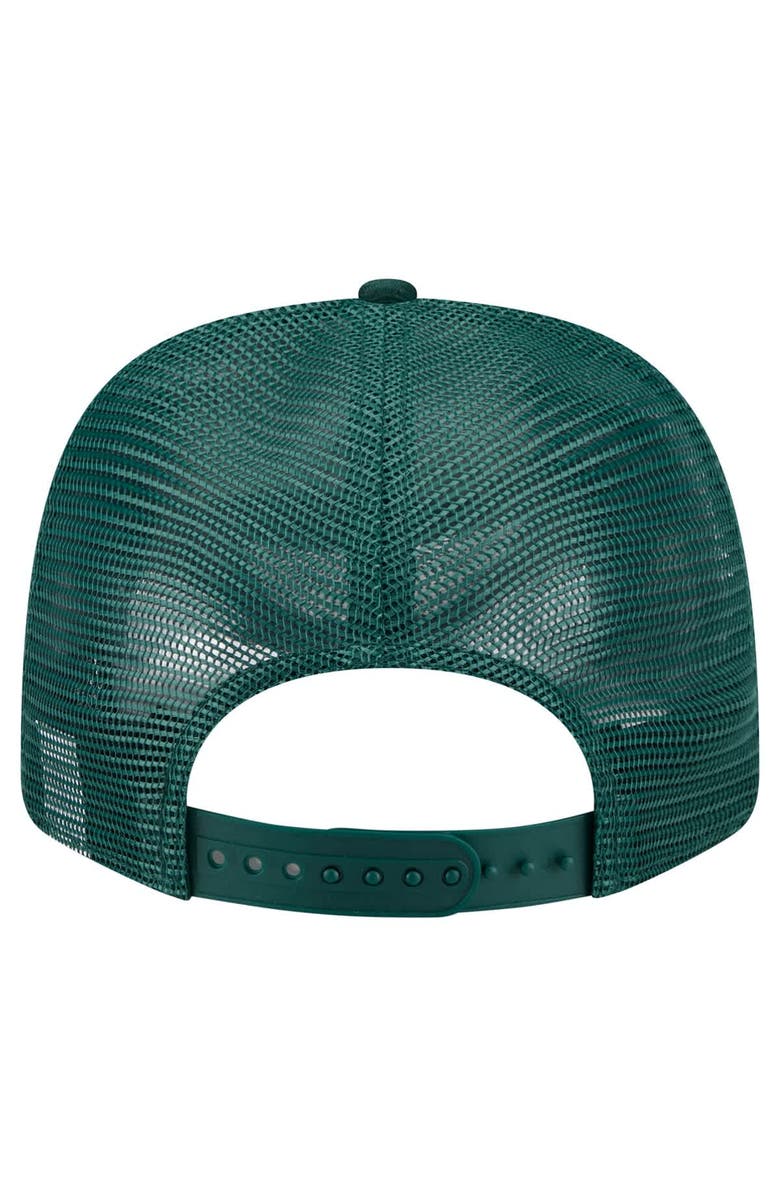 New Era Men's New Era Green Athletics Flag 9SEVENTY Stretch-Snap Hat, Alternate, color, Green