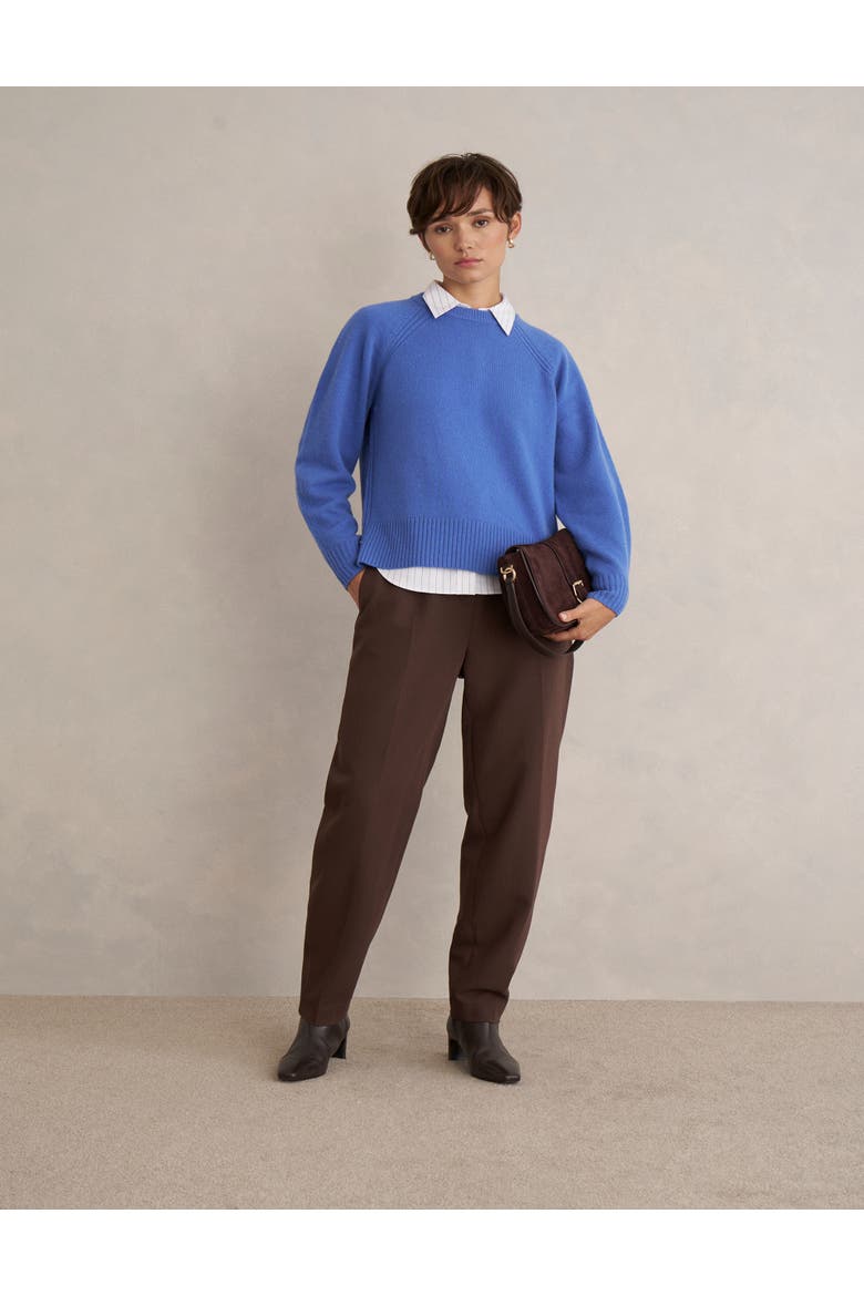 Morgan Crew Neck Knitted Jumper, Alternate, color, Thistle Blue