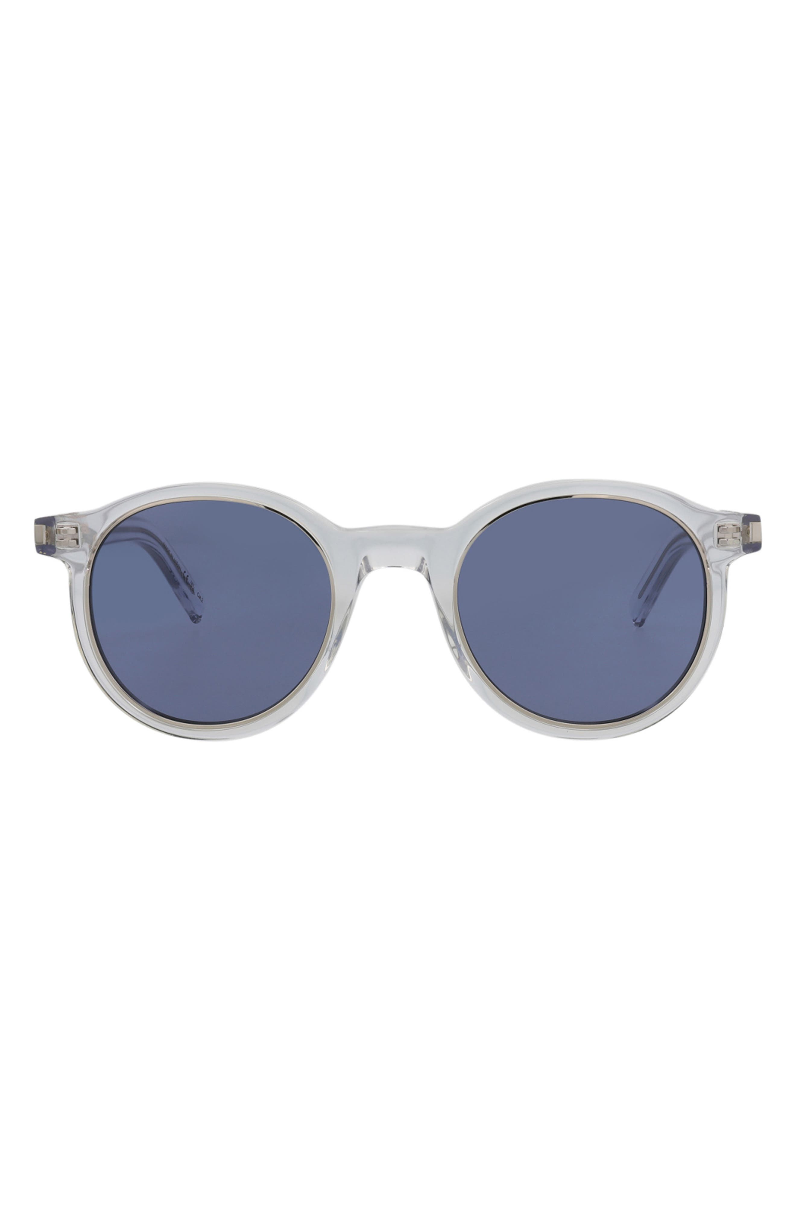 Saint Laurent 47mm Round Sunglasses