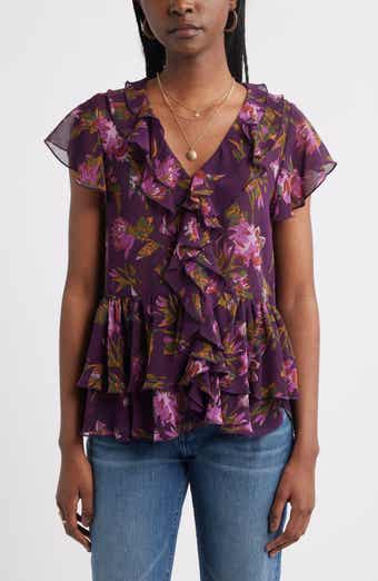 Treasure & Bond Ruffle Chiffon Top