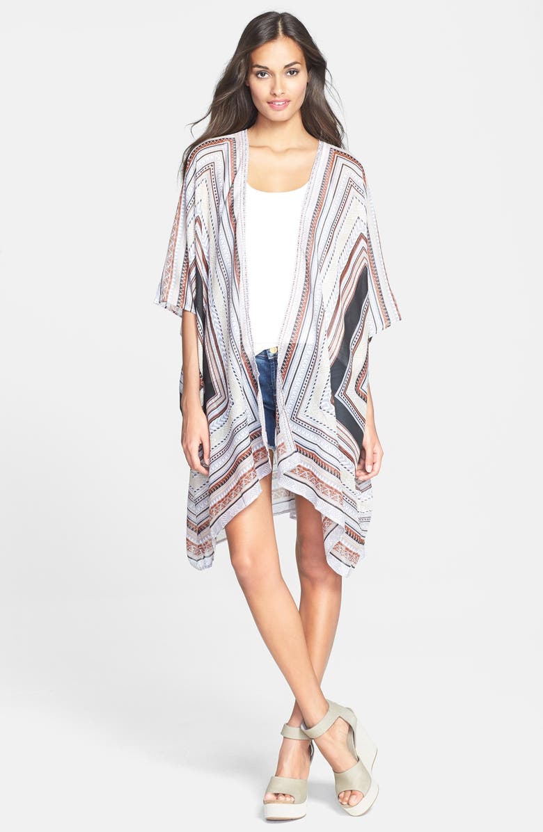 Sol & Mer Oversized Print Cover-Up, Main, color,
