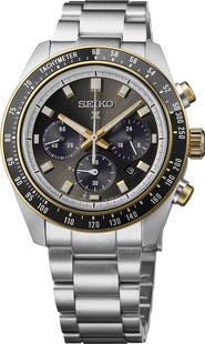 SEIKO WATCHES Prospex Circuit Race Solar Speedtimer Chronograph Bracelet Watch, 41.4mm