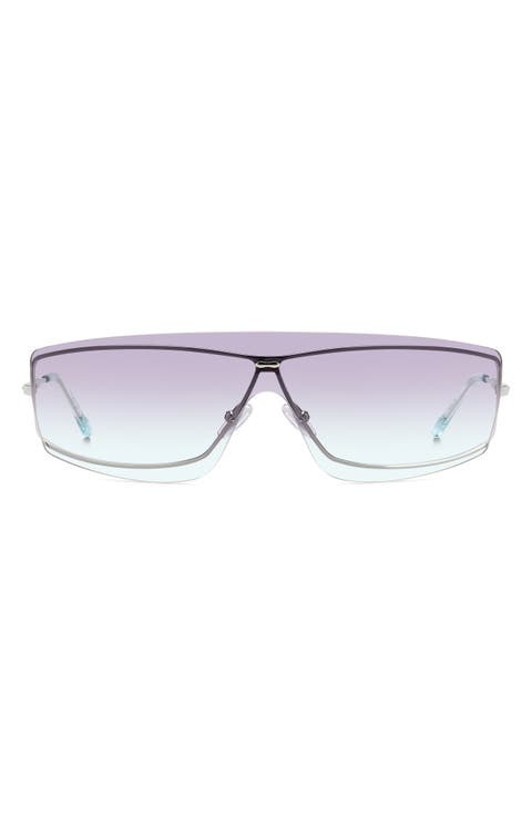99mm Gradient Oversize Shield Sunglasses