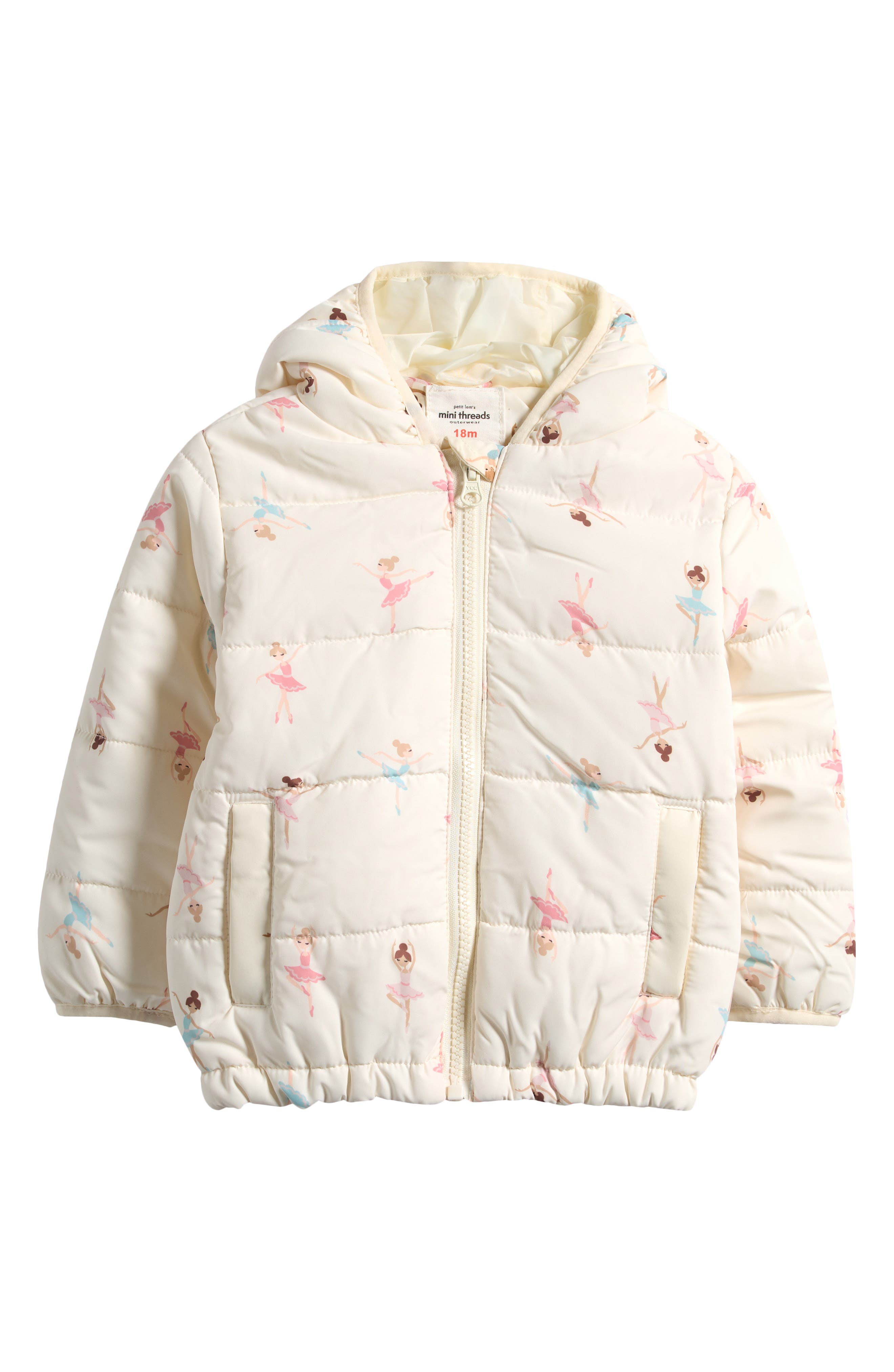 Floral Lightweight Puffer Jacket