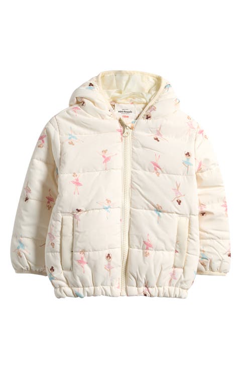 Floral Lightweight Puffer Jacket