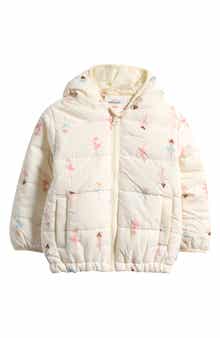 Floral Lightweight Puffer Jacket