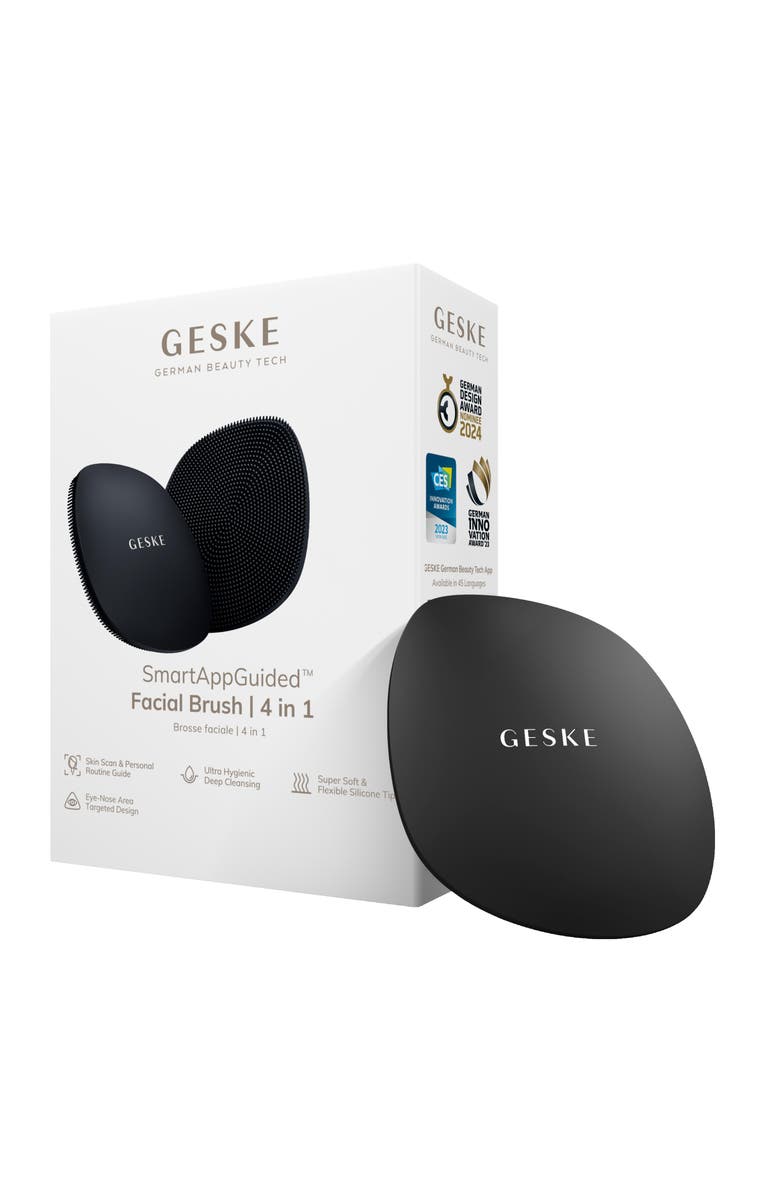 GESKE SmartAppGuided Facial Brush | 4 in 1, Main, color, Black