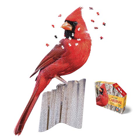 I Am Cardinal 1000 Piece Bird Shaped Jigsaw Puzzle