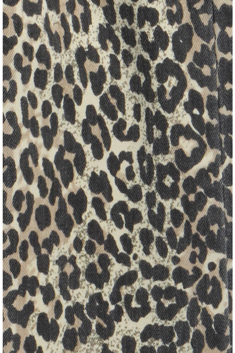 Kids' Leopard Wide Leg Jeans, Alternate, color, LEOPARD