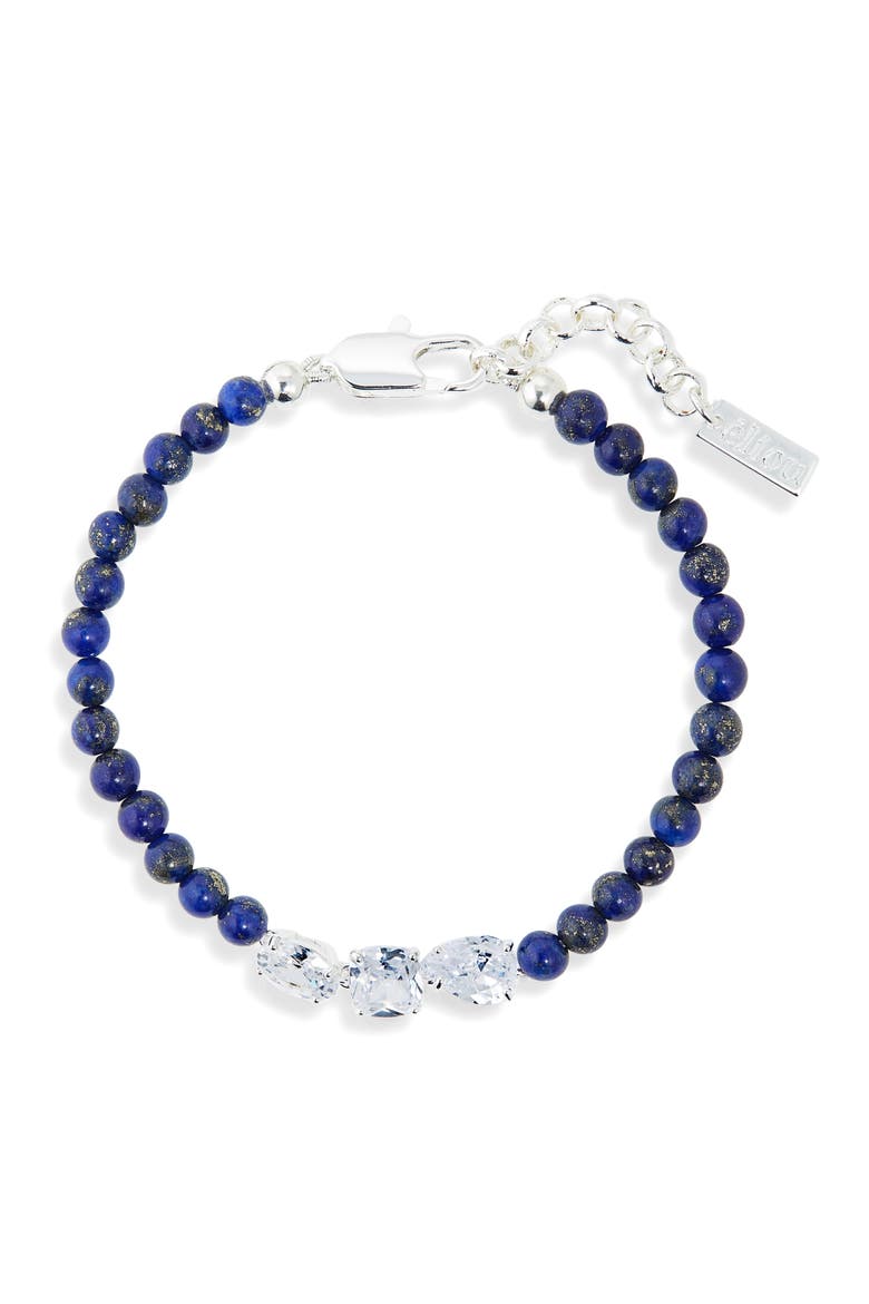 Maren Lapis Lazuli Beaded Bracelet, Main, color, BLUE