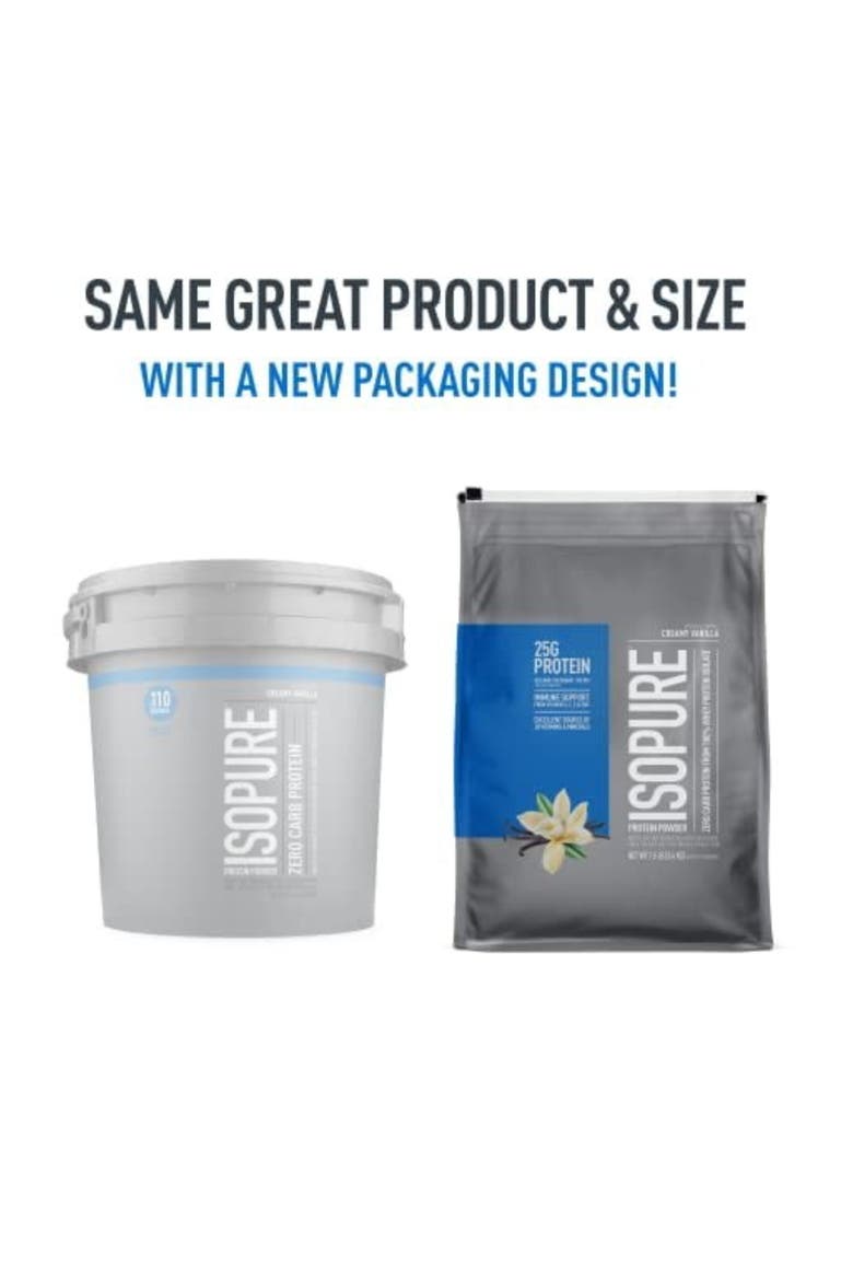 Zero Carb Pure Whey Isolate Protein Powder Creamy Vanilla, Alternate, color, None