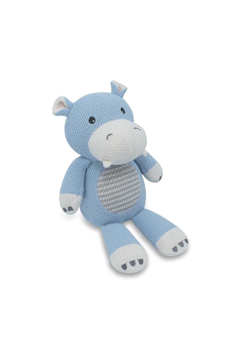 Whimsical Knit Toy - Henry Hippo, Main, color, White