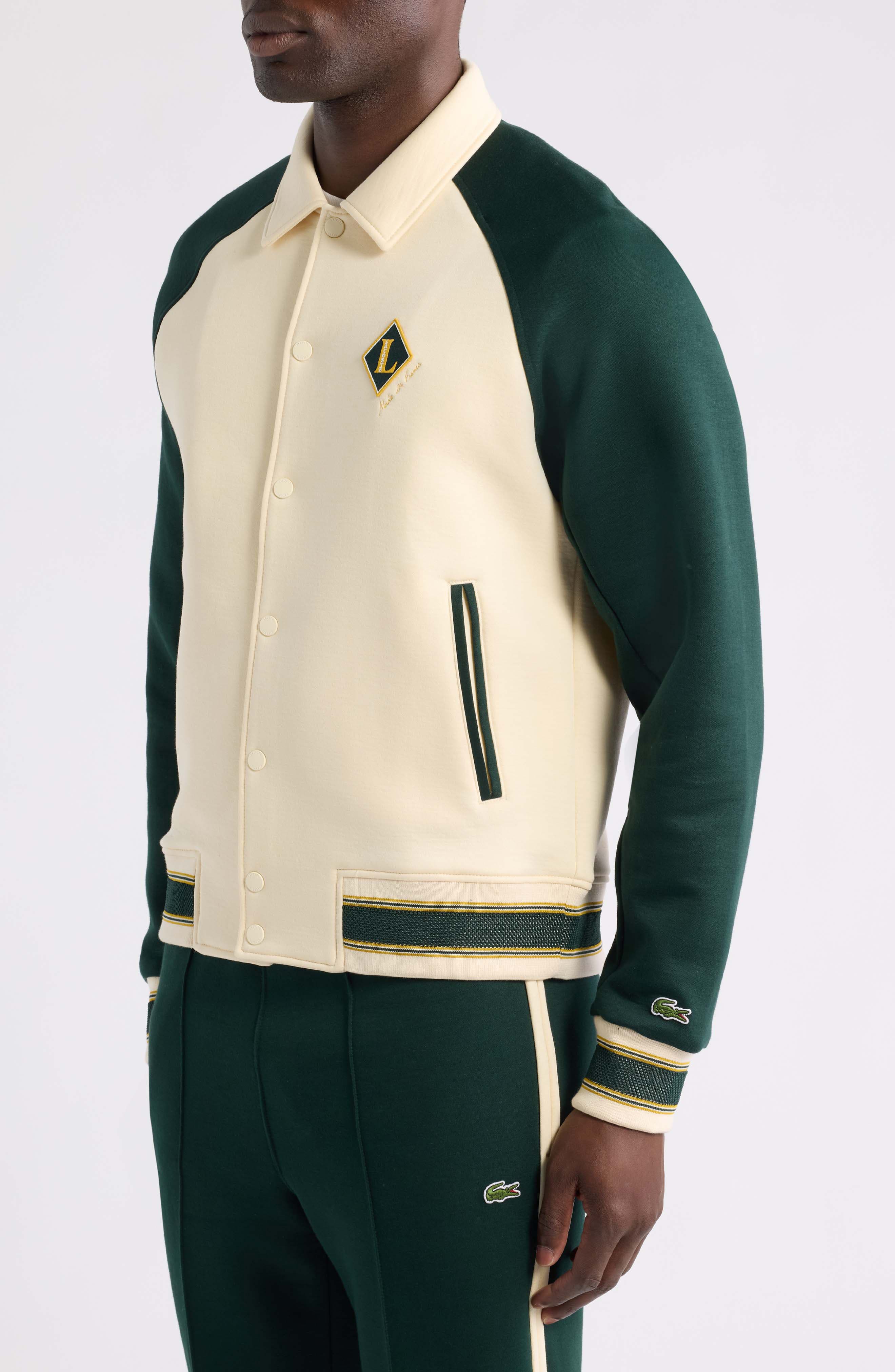 Lacoste Made In France Varsity Badge Jacket (Men) | Nordstrom
