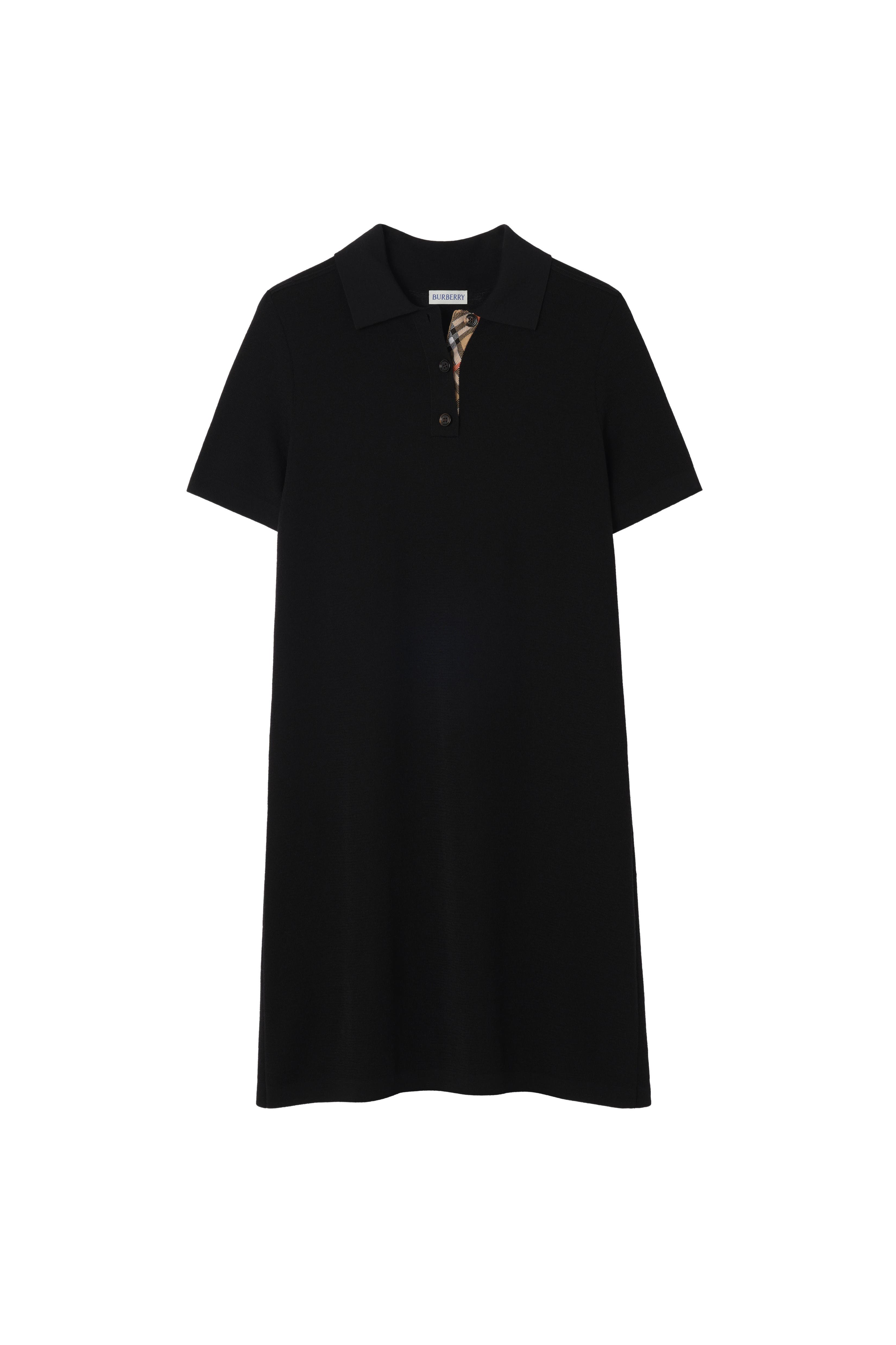 Wool Polo Shirt Dress - image 2