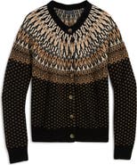 vineyard vines Fair Isle Merino Wool Blend Cardigan