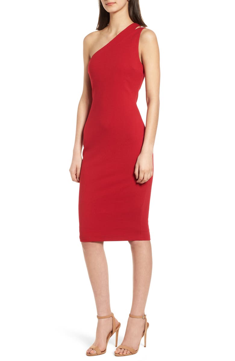 Bailey 44 Sidewinder One-Shoulder Body-Con Dress | Nordstrom
