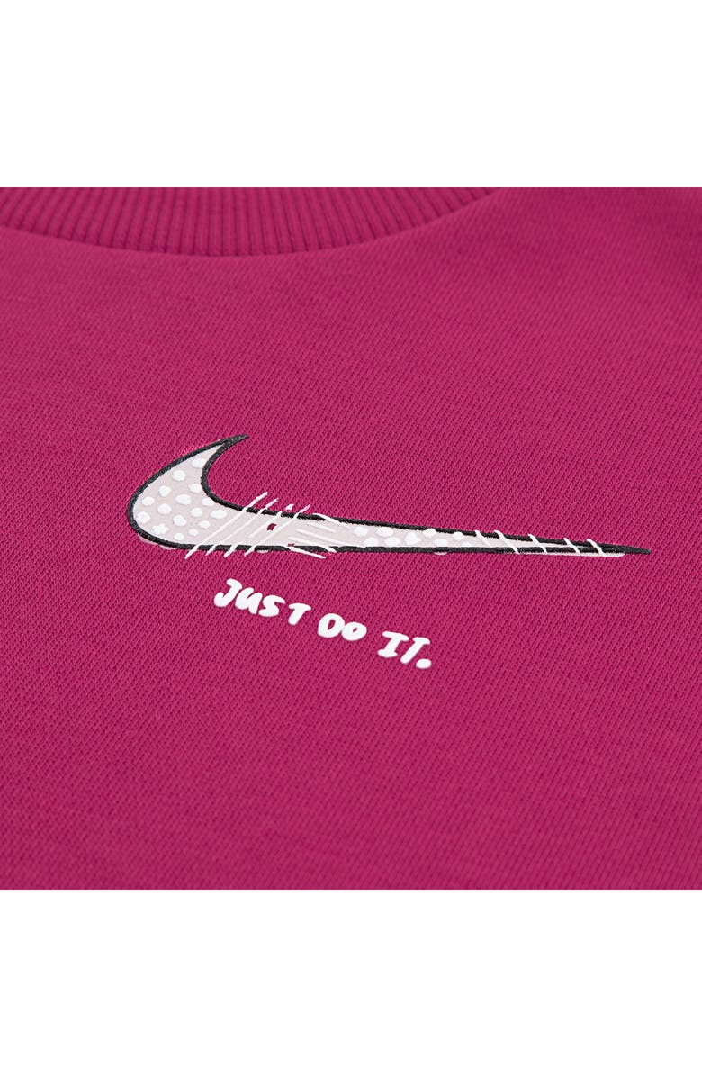 Nike Kids' Essentials Femme Sweatshirt & Pants Set, Alternate, color, Platinum Violet