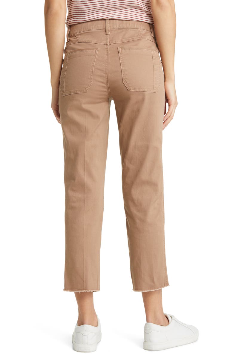 Wit & Wisdom 'Ab'Solution Patch Pocket High Waist Crop Straight Leg Pants, Alternate, color, 