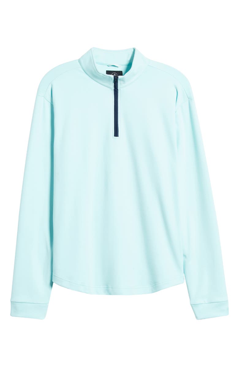 Swannies Emery Quarter Zip Golf Pullover, Alternate, color, Aqua