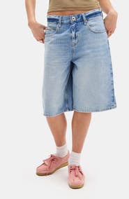 BDG Urban Outfitters Missouri Low Rise Long Denim Shorts