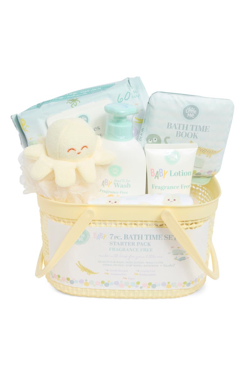 Little Me 7-Piece Bath Time Starter Set, Main, color, 