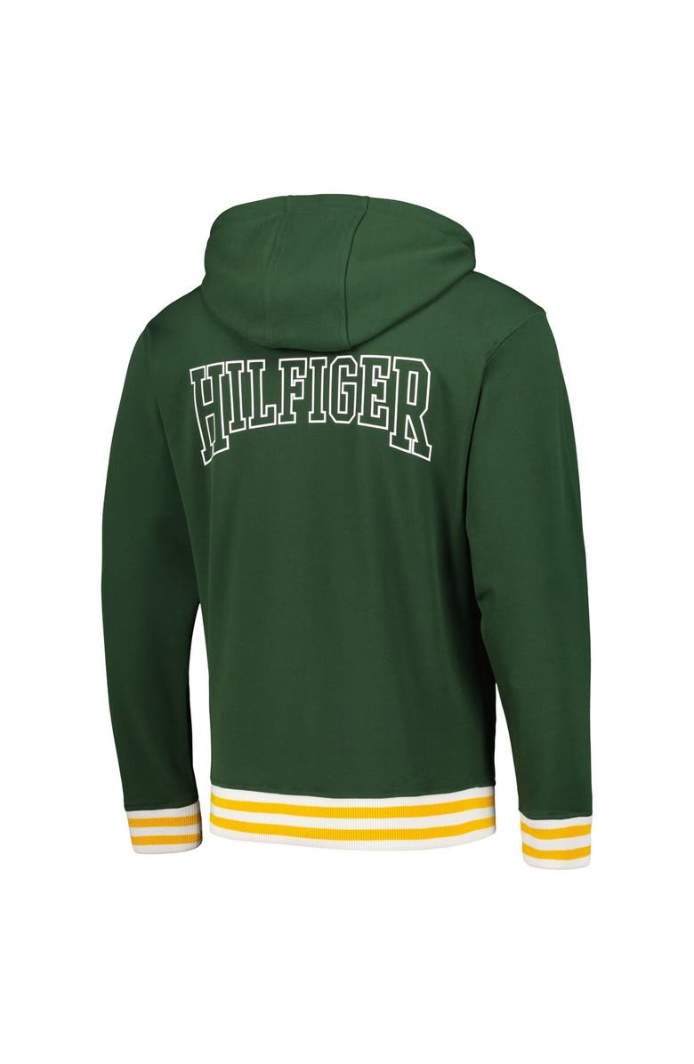 Tommy Hilfiger Men's Tommy Hilfiger Green Green Bay Packers Aaron Quarter-Zip Hoodie, Alternate, color, Green