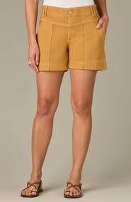 Wit & Wisdom V-Yoke High Waist Twill Shorts