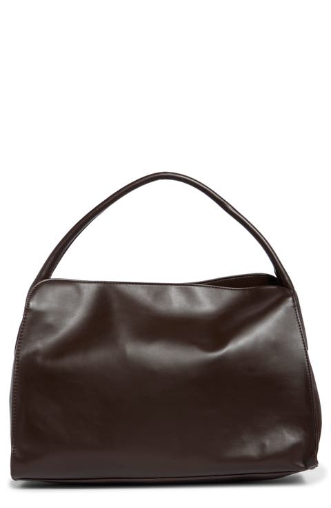 Oversized Faux Leather Tote