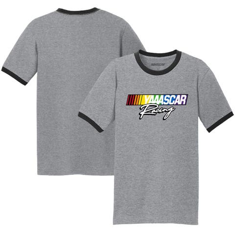 Men's Checkered Flag Sports  Gray NASCAR Racing T-Shirt