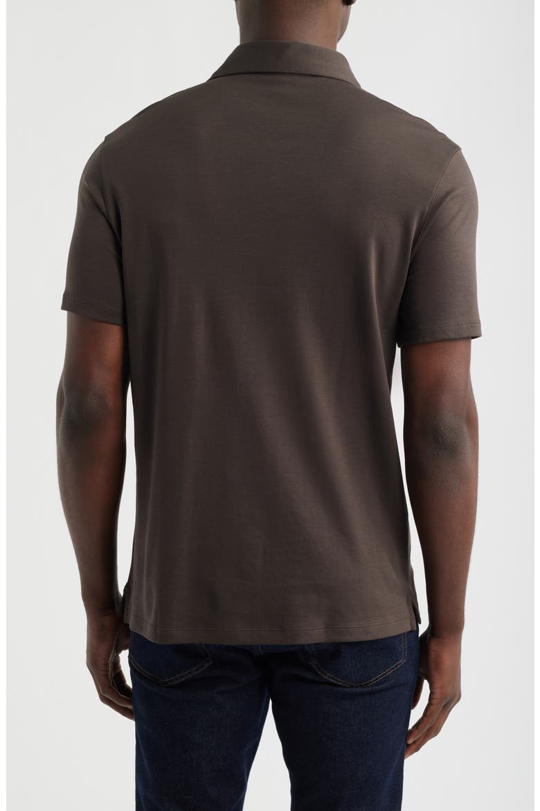 Georgia Solid Pima Cotton Polo, Alternate, color, ESPRESSO