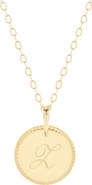 Brook and York Milia Initial Pendant Necklace