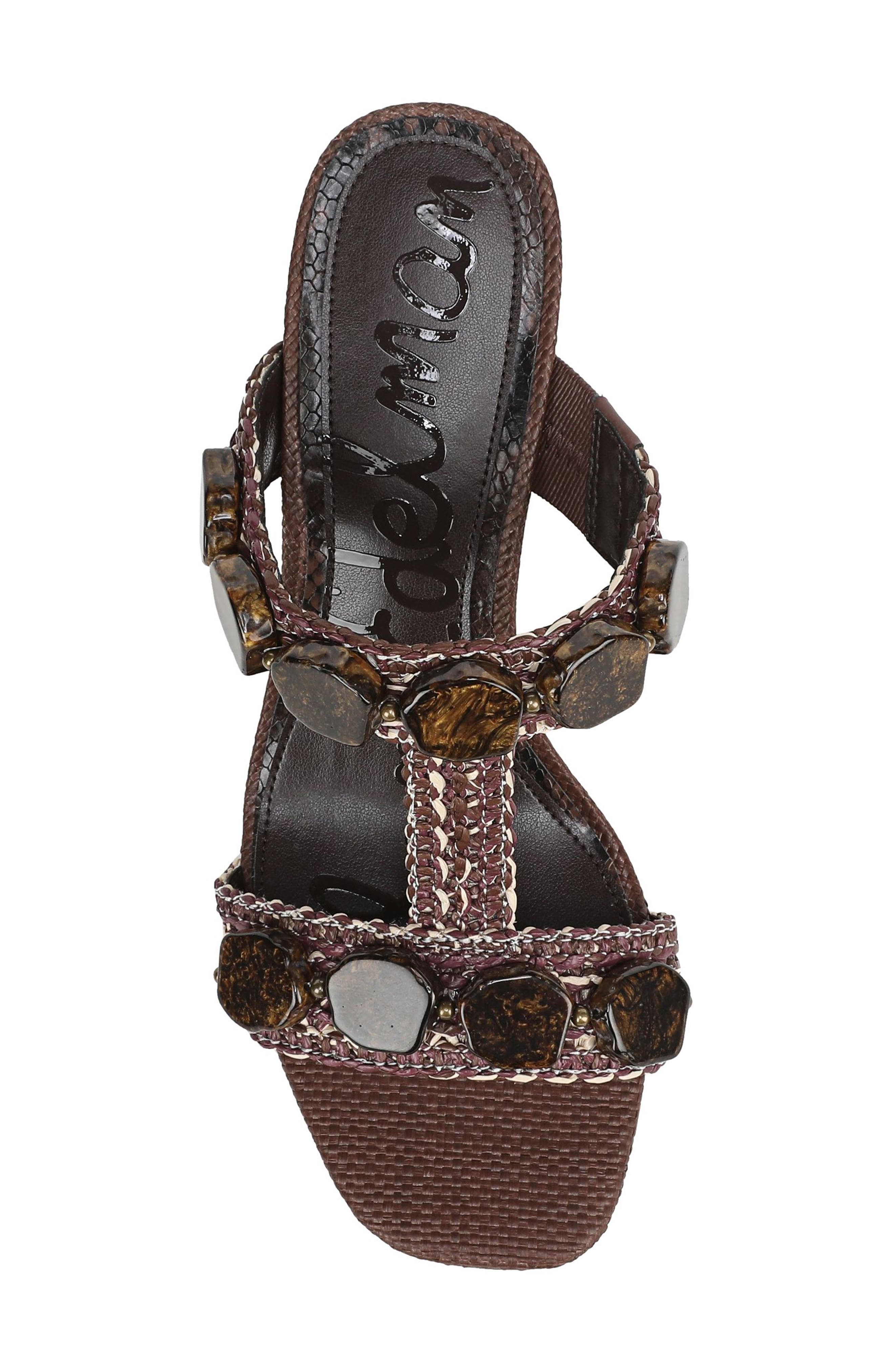 Dante Wedge Sandal, Alternate, color, MOCHA MULTI