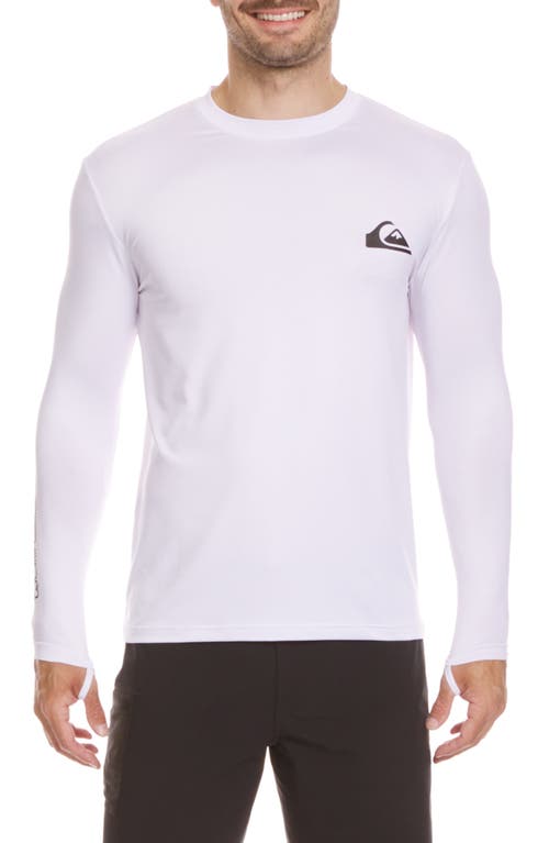 Quiksilver Everyday Surf Long Sleeve Performance Rashguard In White