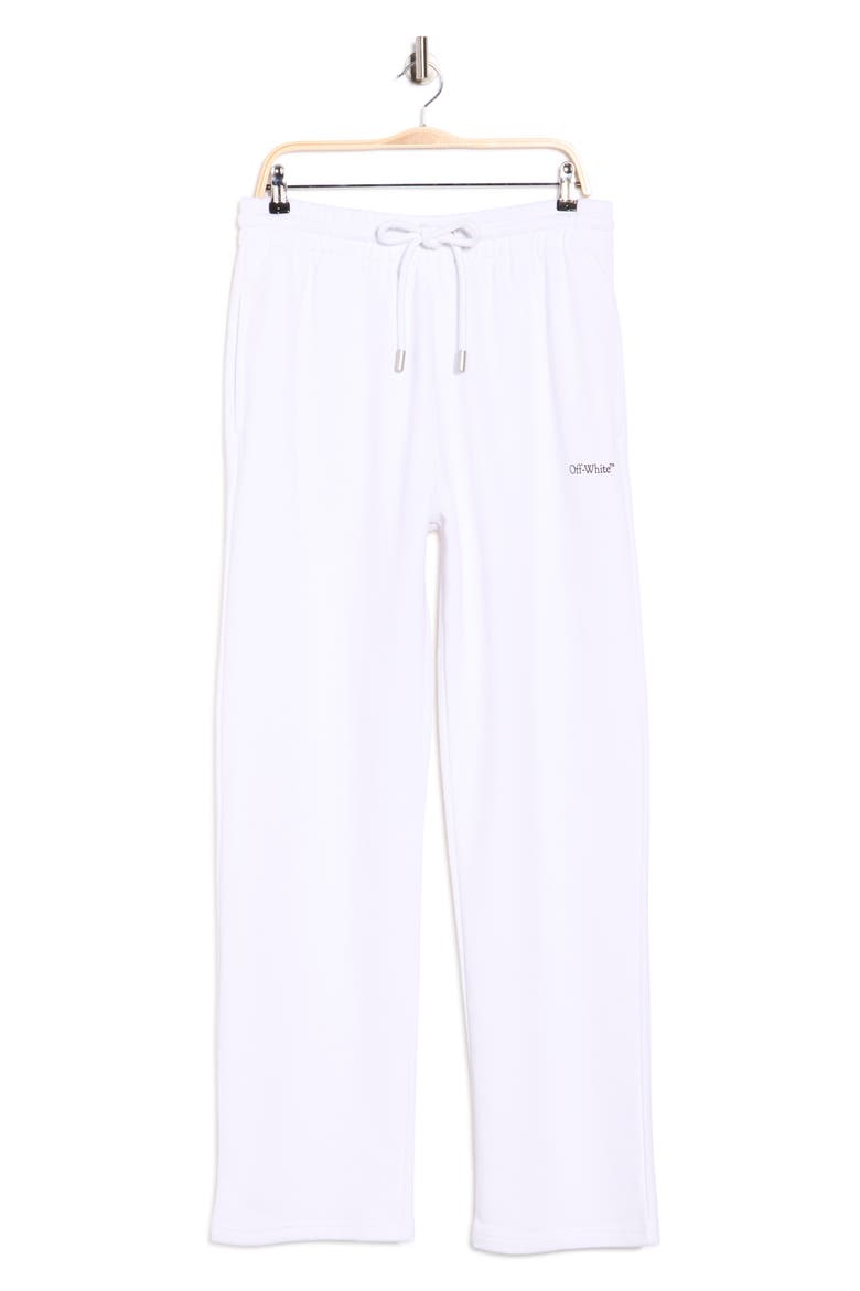 Windy Arrow Sweatpants, Alternate, color, WHITE-BLACK