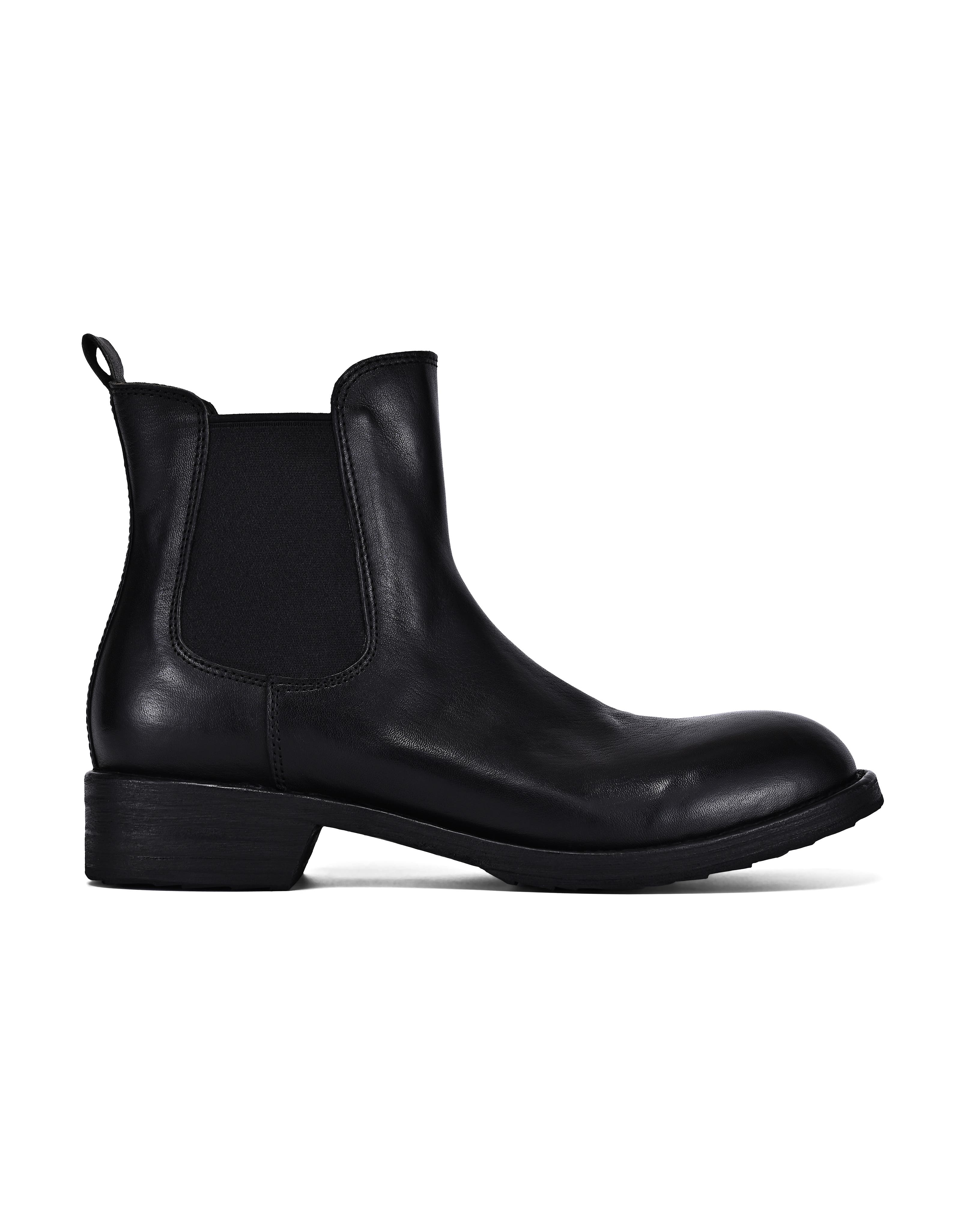 OLD TREND Heritage Genuine Leather Hand Finished Chelsea Boot, Alternate, color, Black