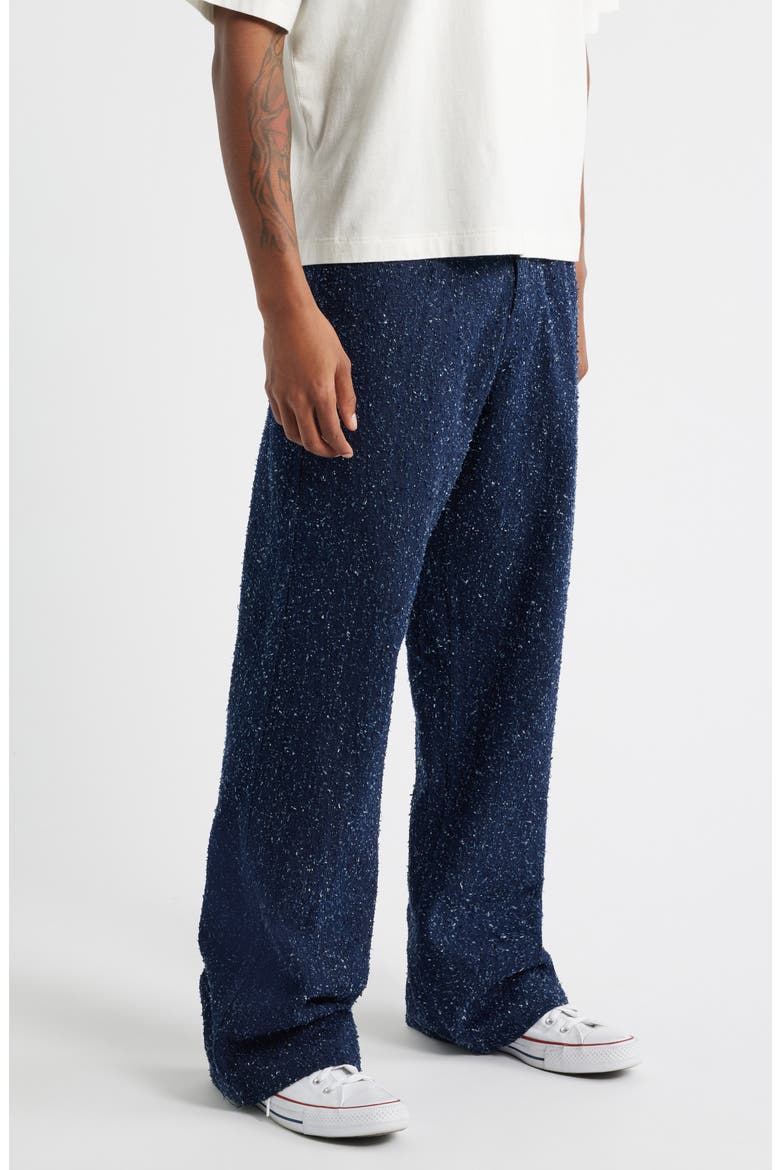 Nep Yarn Wide Leg Pants, Alternate, color, BLUE