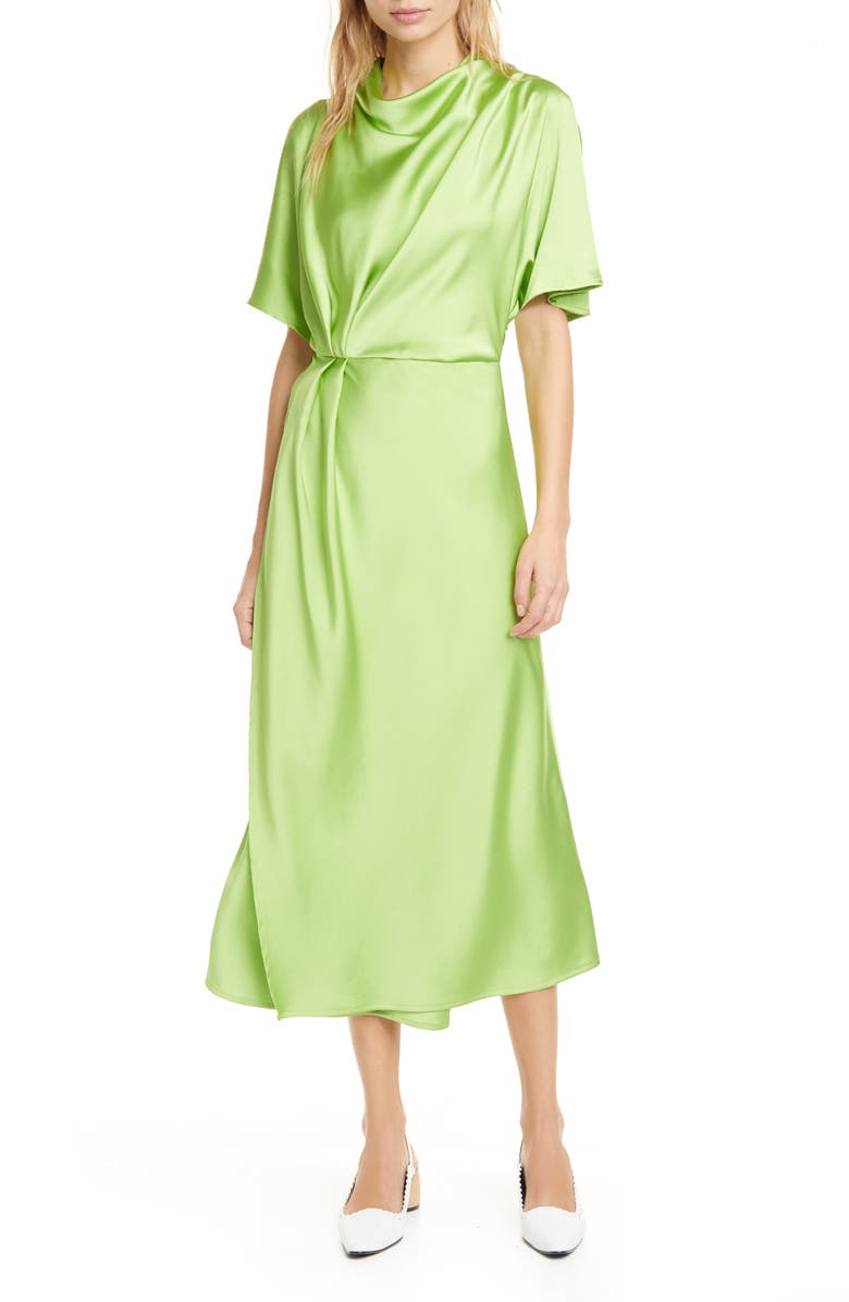 Stine Goya Rhode Drape Midi Dress, Main, color,