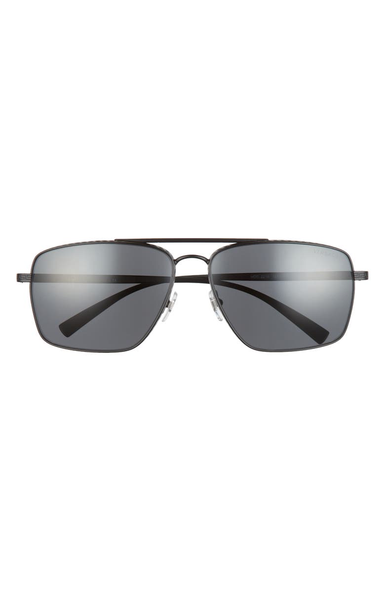 Versace 61mm Aviator Sunglasses, Main, color,