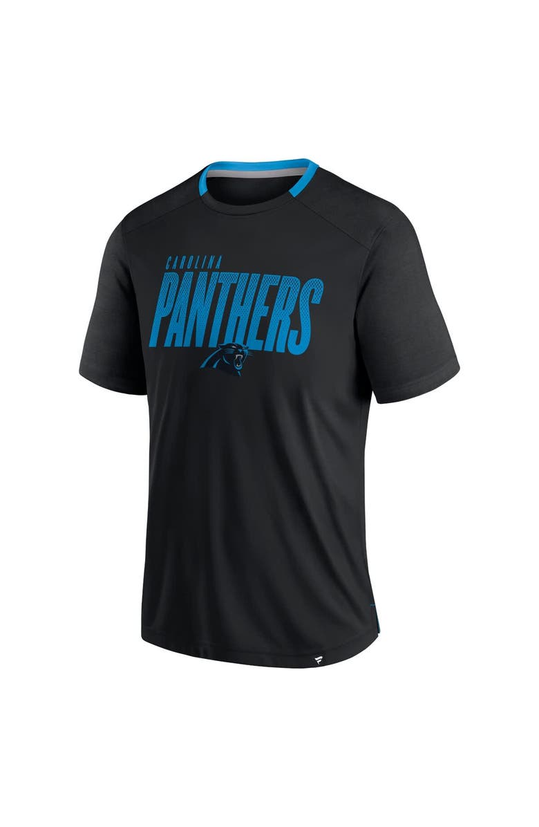 FANATICS Men's Fanatics Black Carolina Panthers Defender Fade Slant T-Shirt, Alternate, color, Black