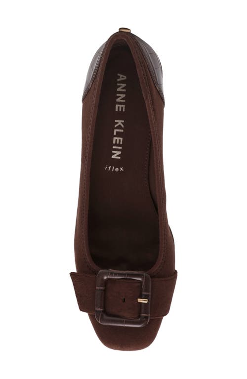 Anne Klein Wyatt Wedge Pump In Brown