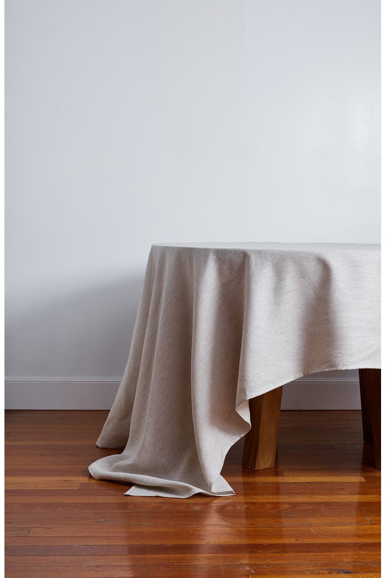 Linen Tablecloth, Alternate, color, OATMEAL