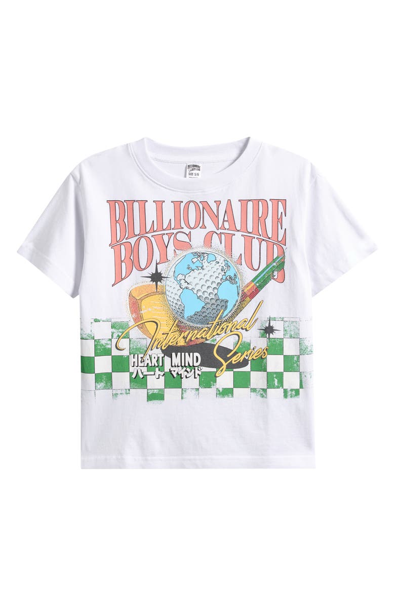 Billionaire Boys Club Kids' International Short Sleeve Graphic T-Shirt, Main, color, White