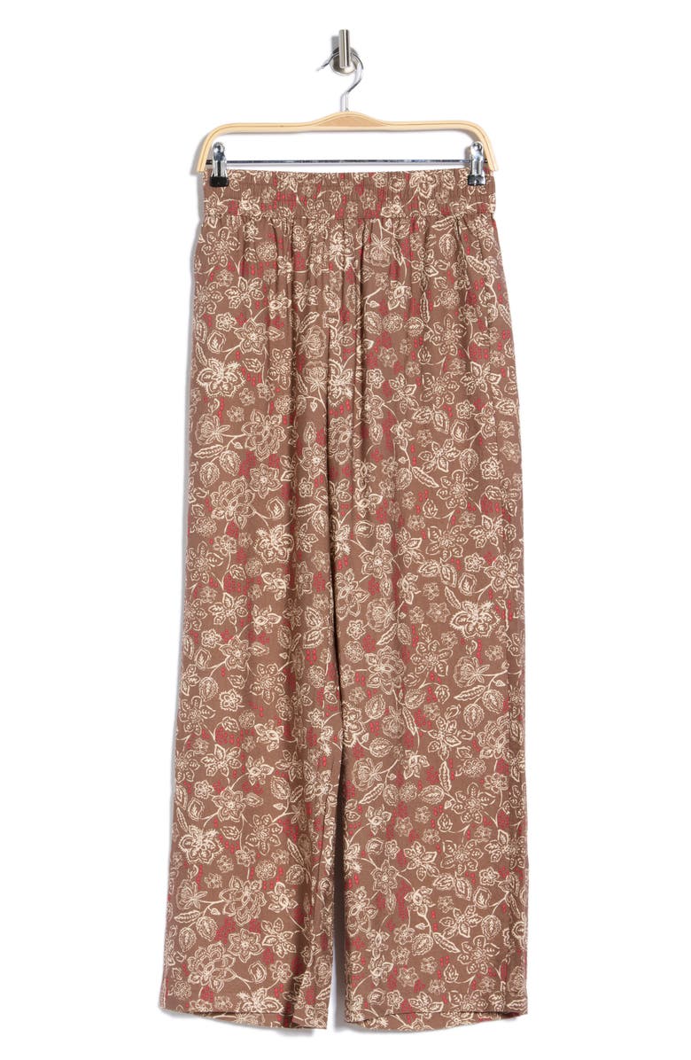 Sanctuary Retreat Wide Leg Pants, Main, color, Banshee Print Brown
