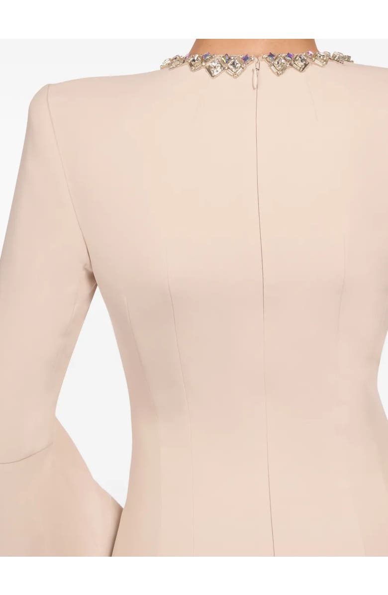 Jenny Packham Margoni Bell-Sleeve Embellished Midi Dress, Alternate, color, Moonstone